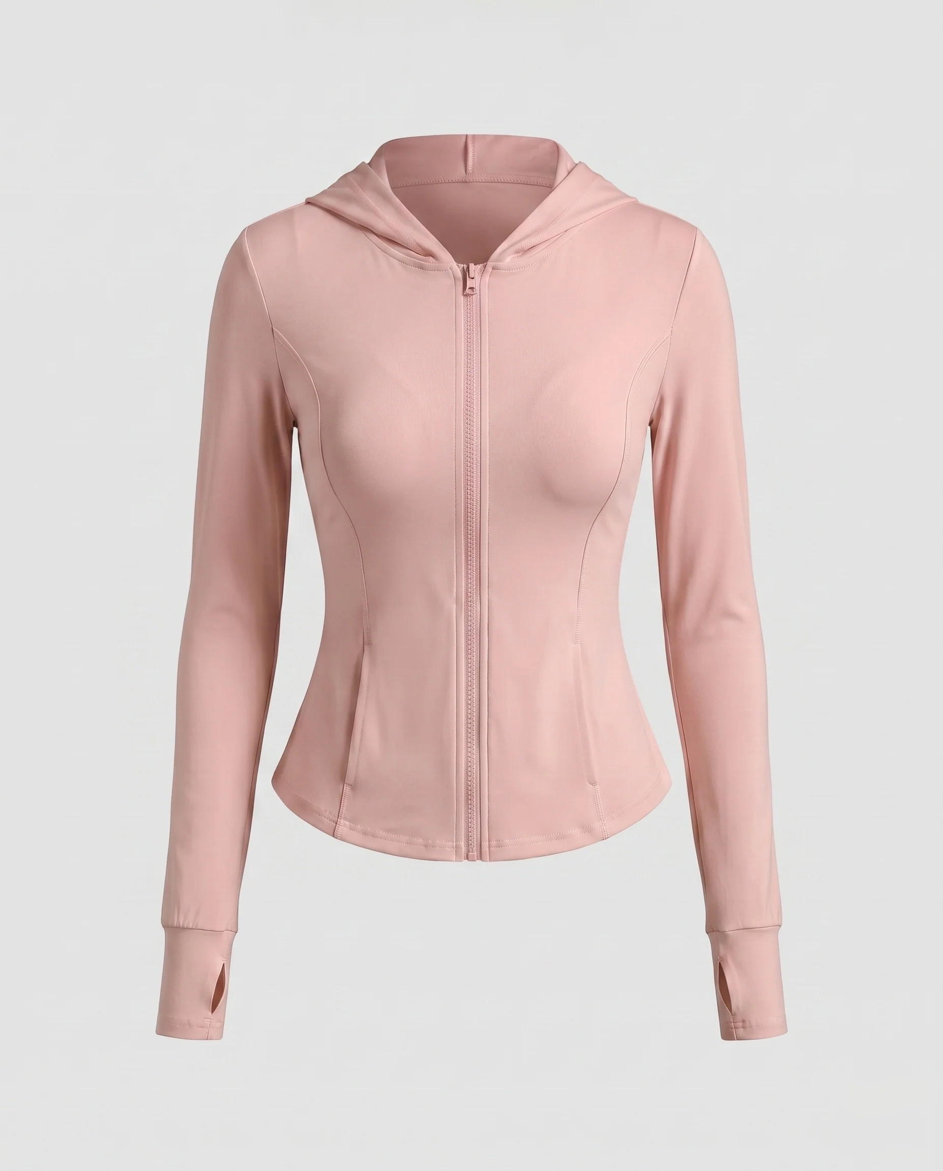 Damen Sportjacke mit Kapuze und feuchtigkeitstransportierendem Material - Image 8