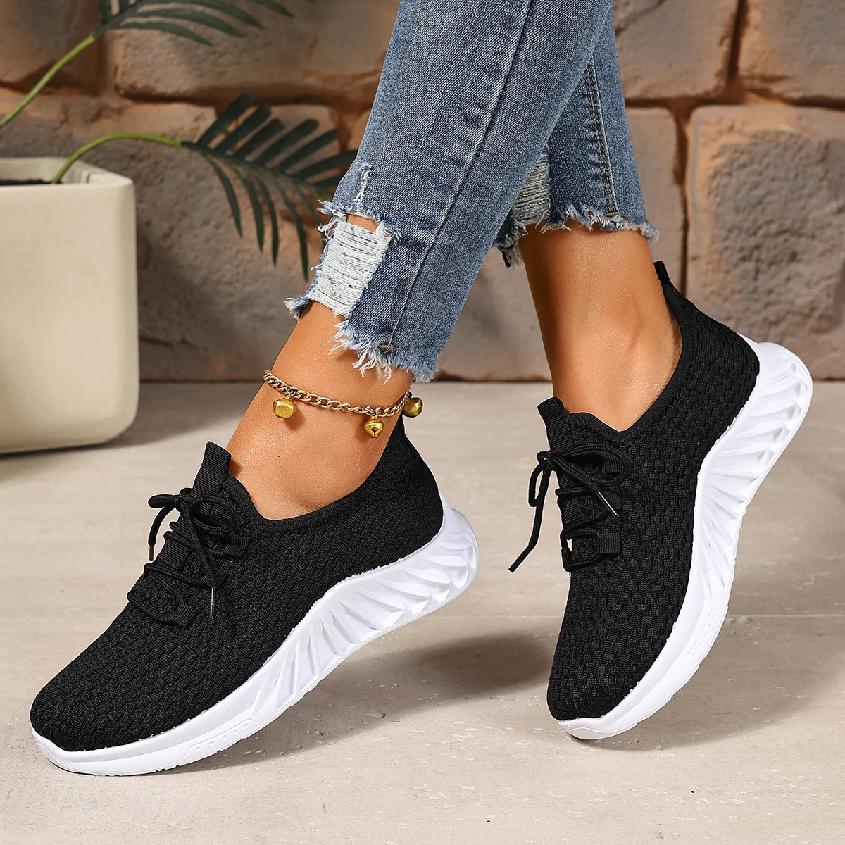 Damen Sportliche Atmungsaktive Sneakers mit flexiblem Sohlenkonzept Heidi-Mode - Image 4