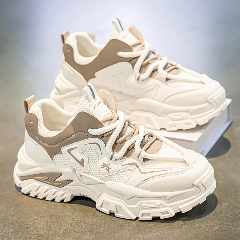 Damen sportliche Chunky Sneakers mit rutschfester Sohle und atmungsaktivem Obermaterial R&B - Image 6