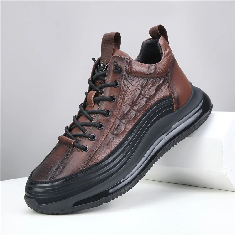 Damen Sportliche High-Top Sneaker aus hochwertigem Leder im modernen Design R&B - Image 7