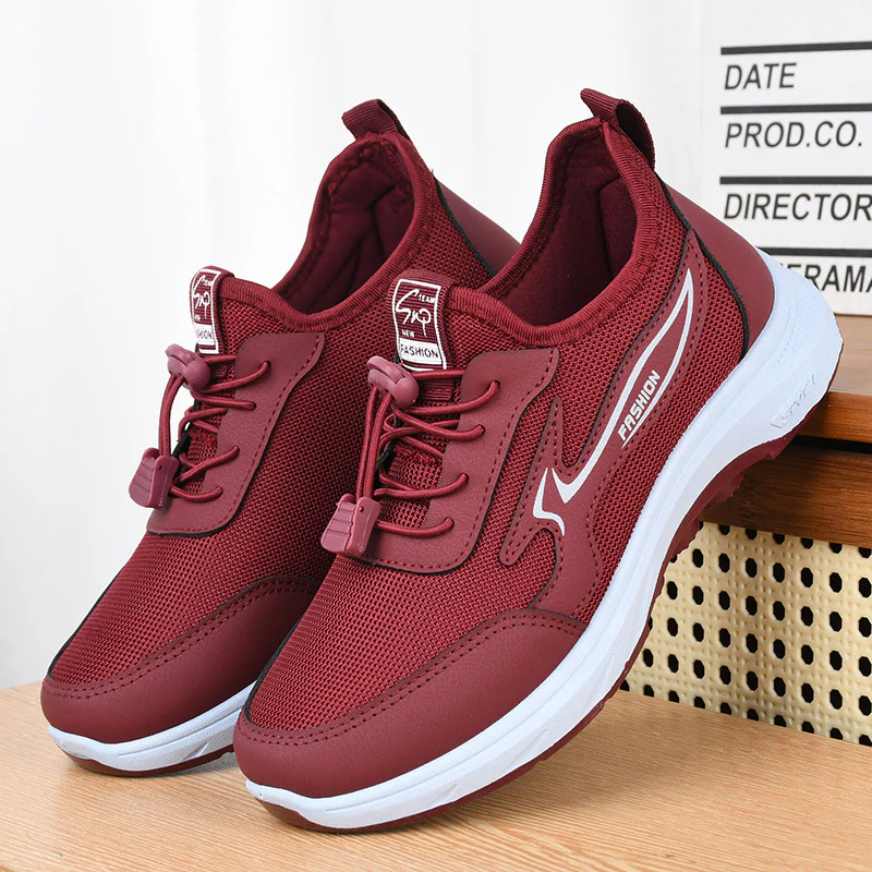 Damen sportliche Lauf-Sneaker mit flexibler Sohle und schnellschnür-System R&B - Image 8