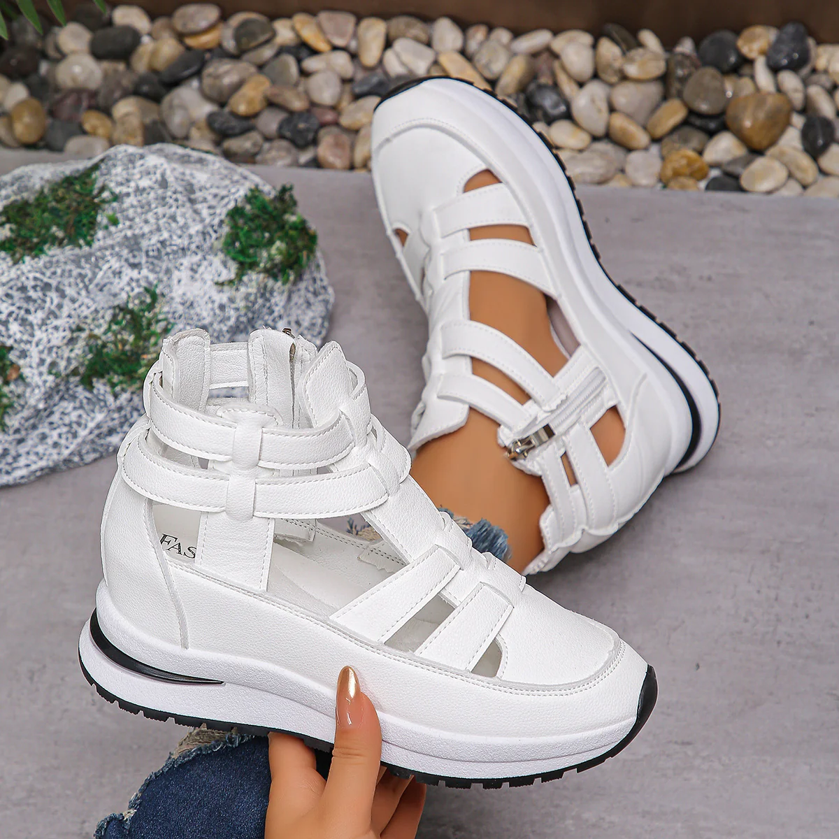 Damen Sportliche Sandalen mit verstellbaren Riemen und rutschfester Sohle Heidi-Mode - Image 3