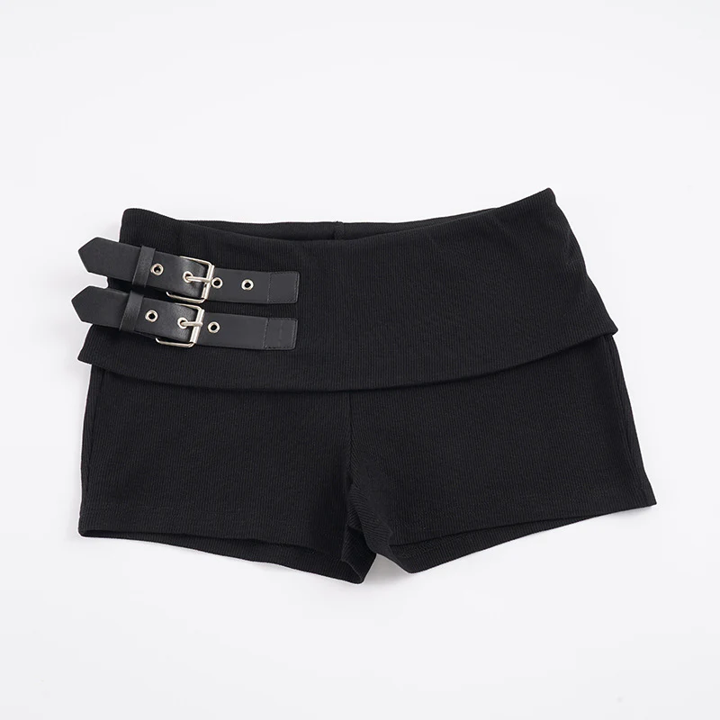 Damen sportliche Shorts mit modernem Gürteldesign und hohem Bund R&B - Image 6