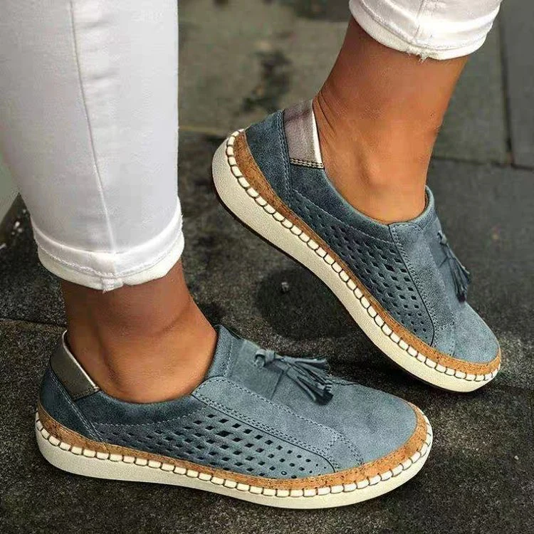 Damen sportliche Slip-On Sneakers mit luftdurchlässigem Obermaterial R&B - Image 11