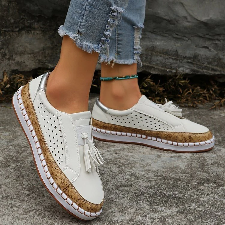 Damen sportliche Slip-On Sneakers mit luftdurchlässigem Obermaterial R&B - Image 12