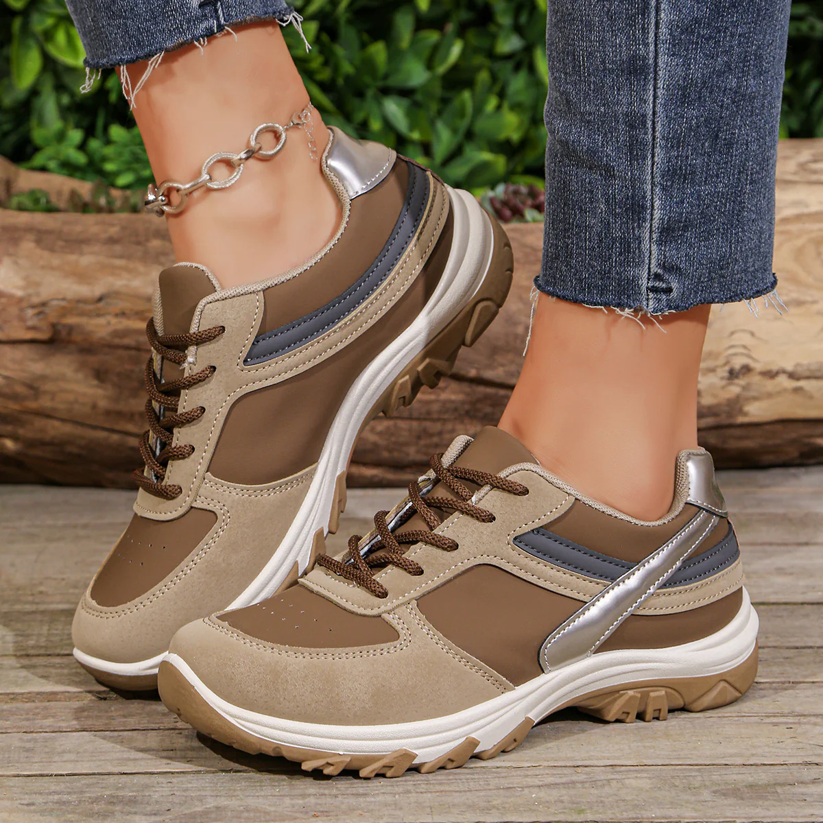 Damen sportliche Sneaker mit atmungsaktivem Obermaterial und starker Dämpfung Heidi-Mode - Image 7