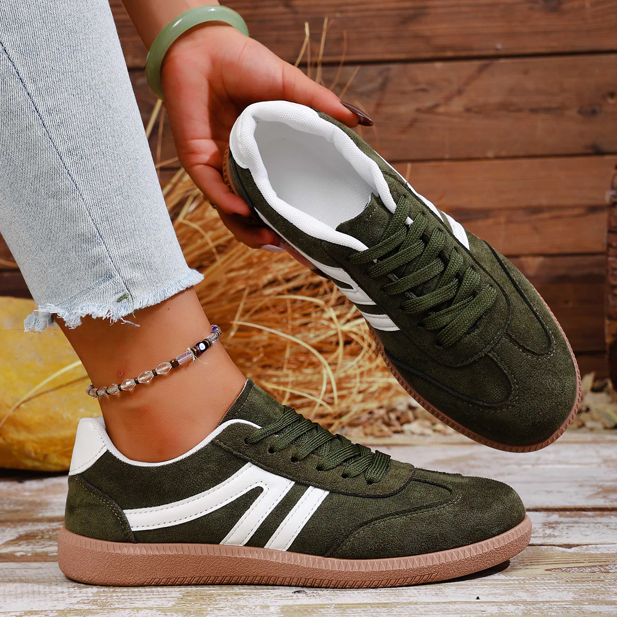 Damen Sportliche Sneakers aus hochwertigem Wildleder mit atmungsaktiver Sohle R&B - Image 3
