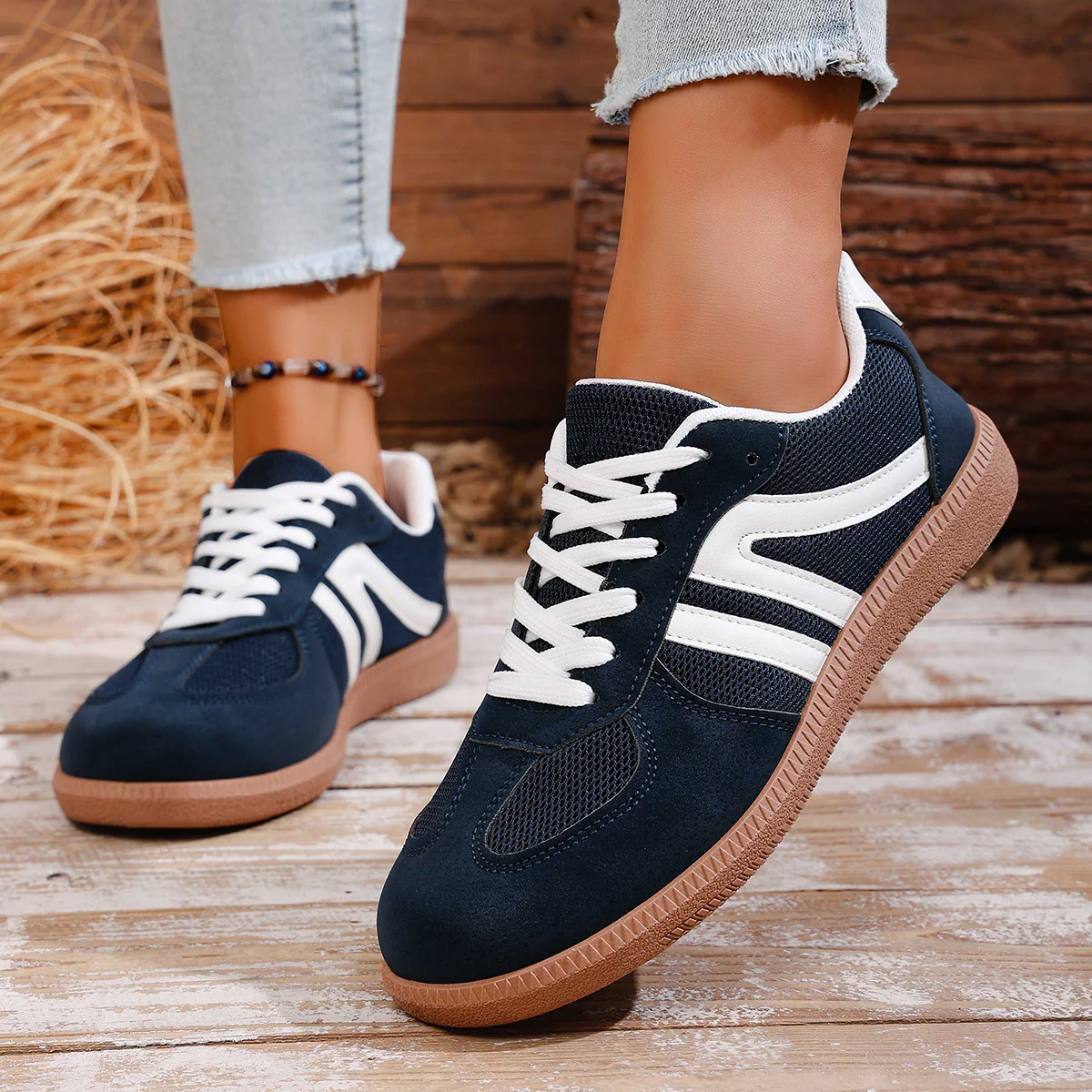 Damen Sportliche Sneakers aus hochwertigem Wildleder mit atmungsaktiver Sohle R&B - Image 6