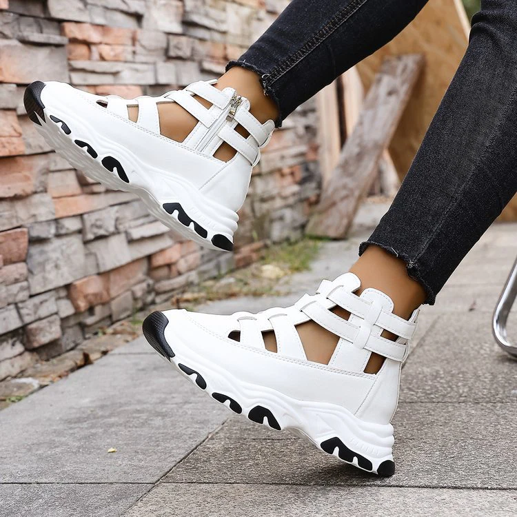 Damen Sportliche Sneakers im modernen Schnitt mit atmungsaktiver Oberflächenstruktur und rutschfester Sohle Heidi-Mode - Image 3
