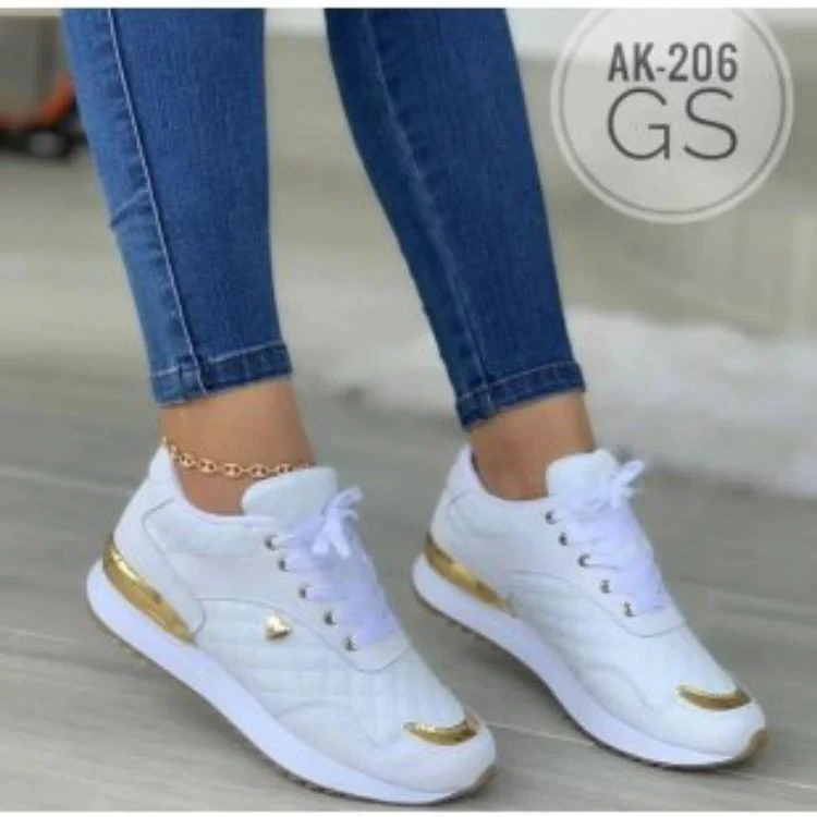 Damen Sportliche Sneakers mit metallischen Akzenten und atmungsaktivem Obermaterial R&B - Image 5