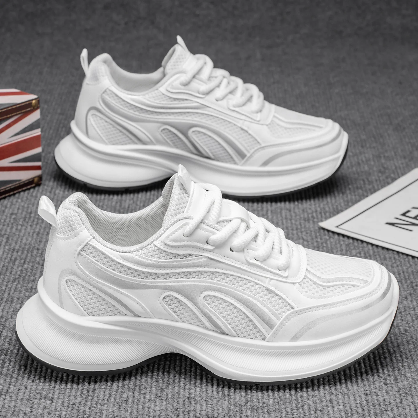 Damen Sportliche Trend Sneakers mit atmungsaktivem Mesh und dämpfender Sohle R&B - Image 3