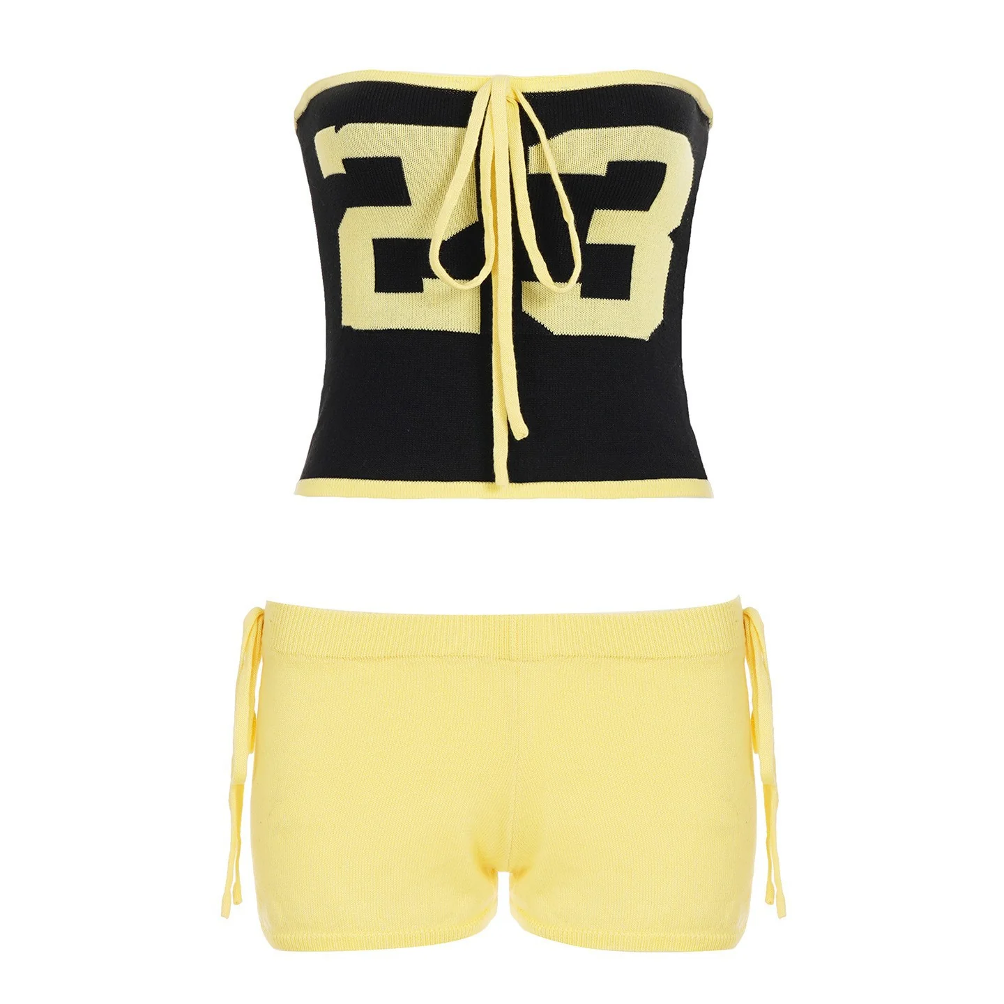 Damen Sportliches Bandeau-Top mit trendiger Mini-Shorts R&B - Image 6