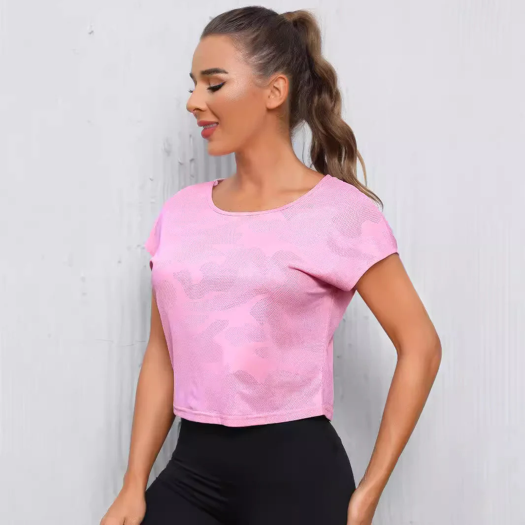 Damen Sportliches Crop-Top mit atmungsaktiver Netzstruktur R&B - Image 4