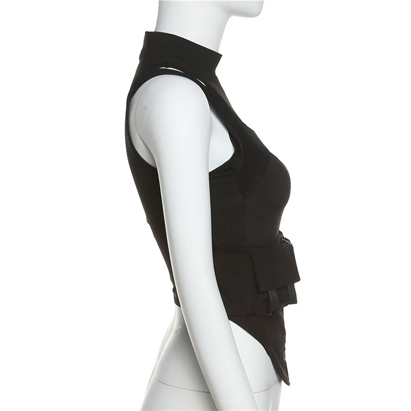Damen Sportliches Kompressionsoberteil mit transparentem Netzdesign R&B - Image 4