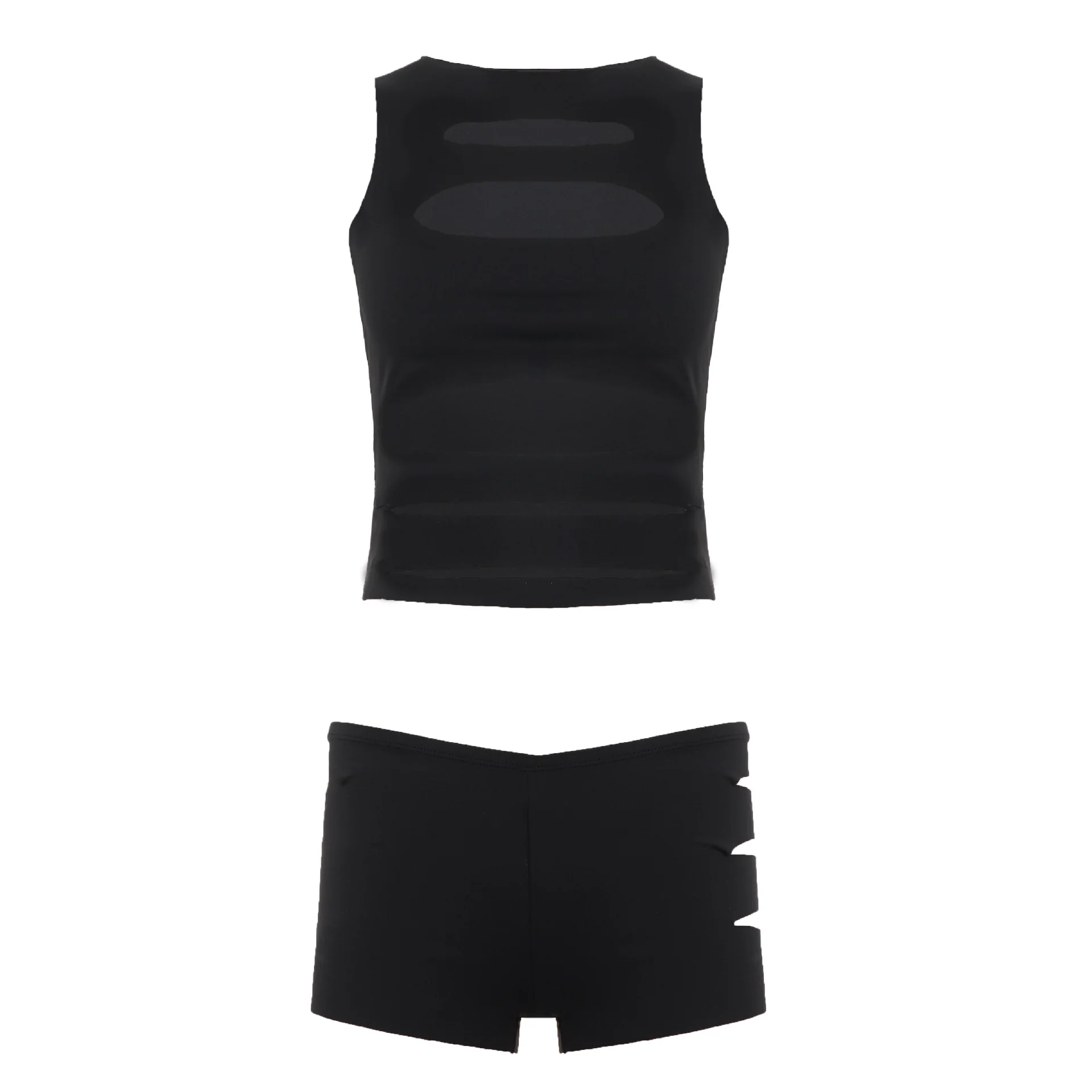 Damen Sportliches Set mit modischen Cut-Outs R&B - Image 6