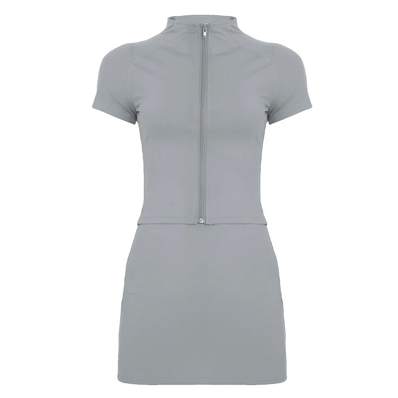 Damen sportliches Set mit Reißverschluss und figurbetontem Schnitt Heidi-Mode - Image 6