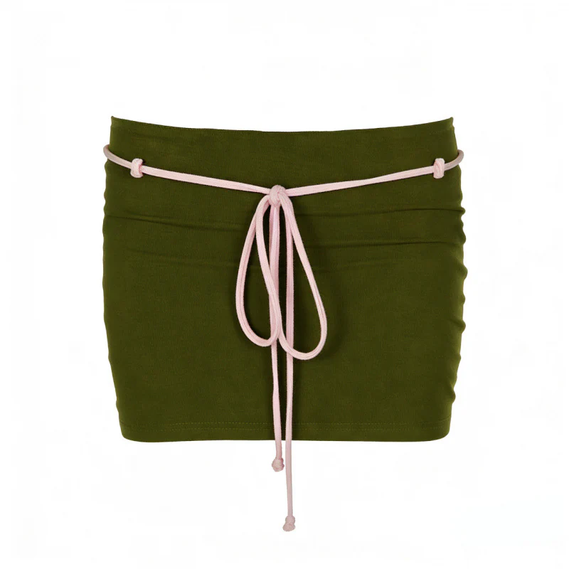 Damen Sportliches Top und Minirock-Set mit verstellbarem Bund R&B - Image 6
