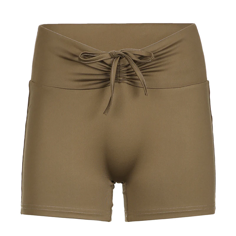 Damen Sportliches Top- und Shorts-Set mit verstellbarem Bund und elastischem Material R&B - Image 8