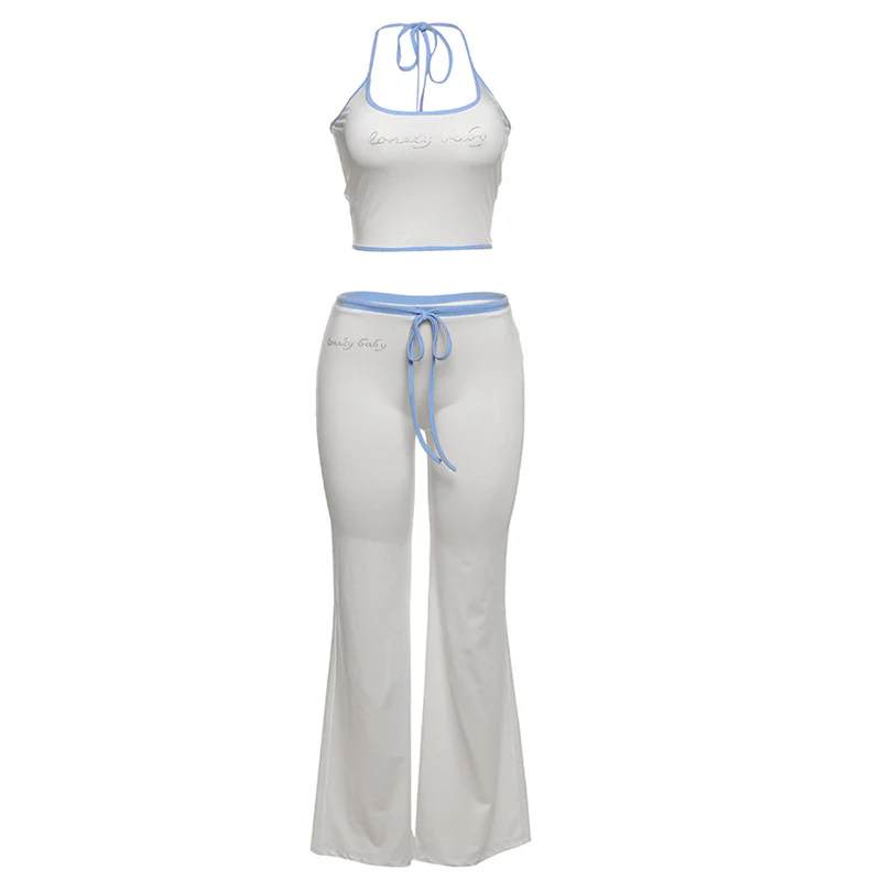Damen Sportliches Zweiteiler-Set mit bra und weit geschnittener Hose R&B - Image 6