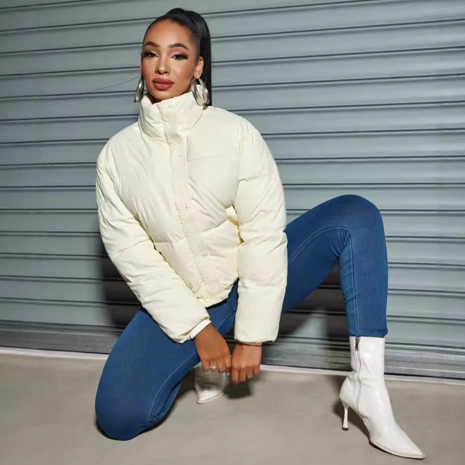 Damen Steppjacke mit hochabschließendem Kragen und figurbetontem Schnitt R&B - Image 7