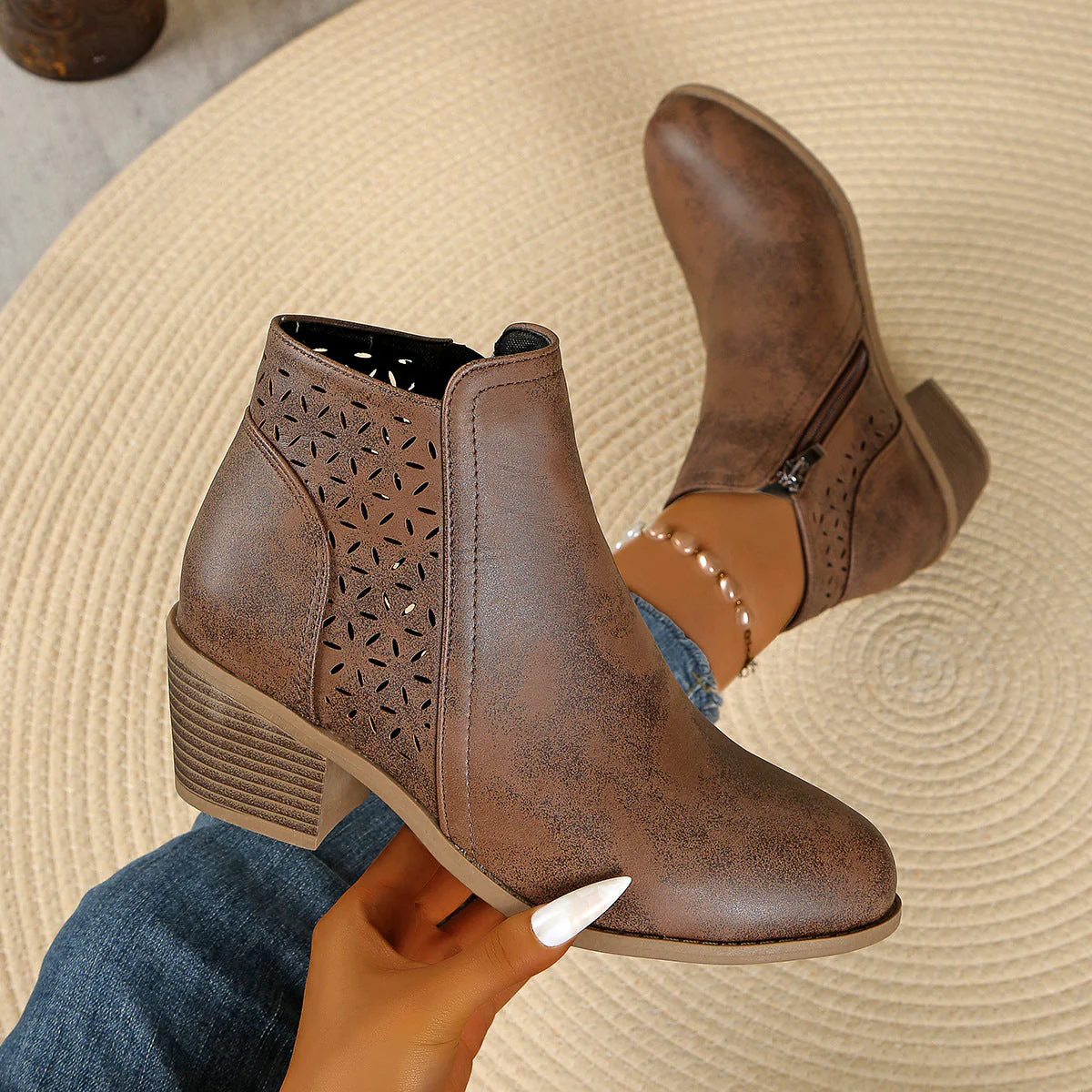 Damen-Stiefeletten aus Leder, orthopädisch & komfortabel R&B R&B - Image 7