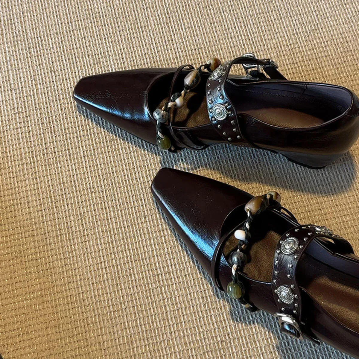 Damen stilvolle Ballerinas mit dekorativer Schnallenverzierung R&B - Image 6