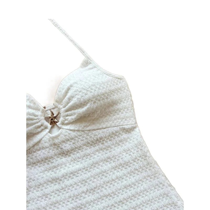 Damen Strandkleid mit raffinierten Trägern und dekorativem Schlitz R&B - Image 4