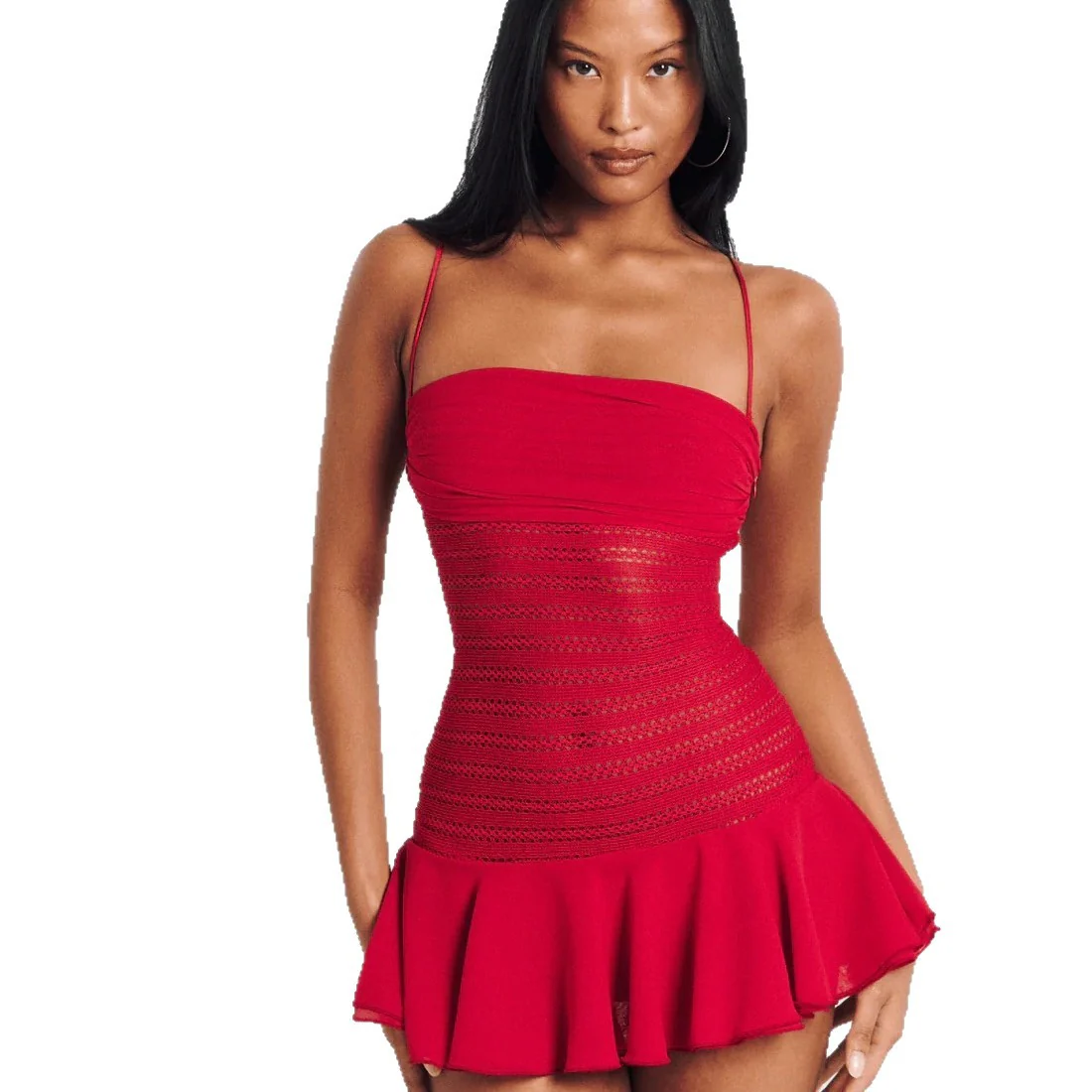 Damen Strandkleid mit Rüschensaum R&B - Image 5