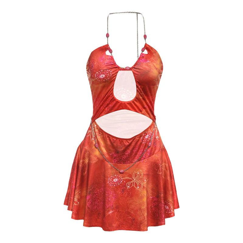 Damen Strandkleid mit verführerischem Ausschnitt und modischen Cut-Outs R&B - Image 7