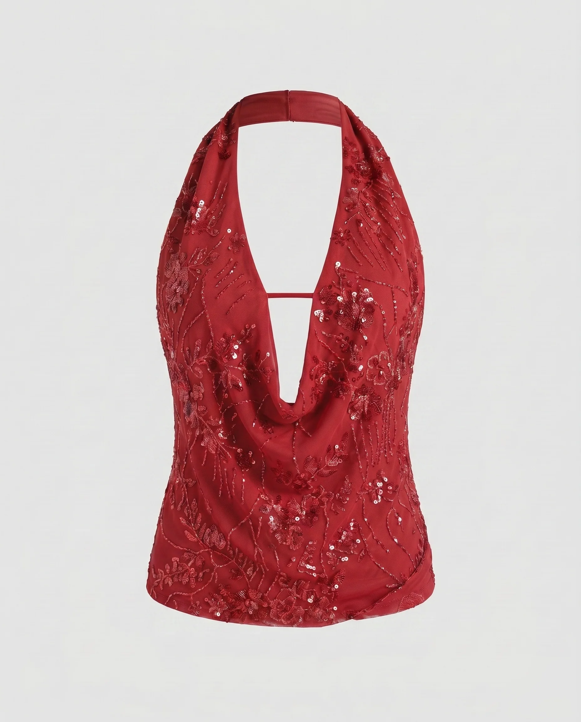 Damen Strandmode mit hochwertigem floralem Spitzenoberteil und sexy tiefem V-Ausschnitt R&B - Image 8
