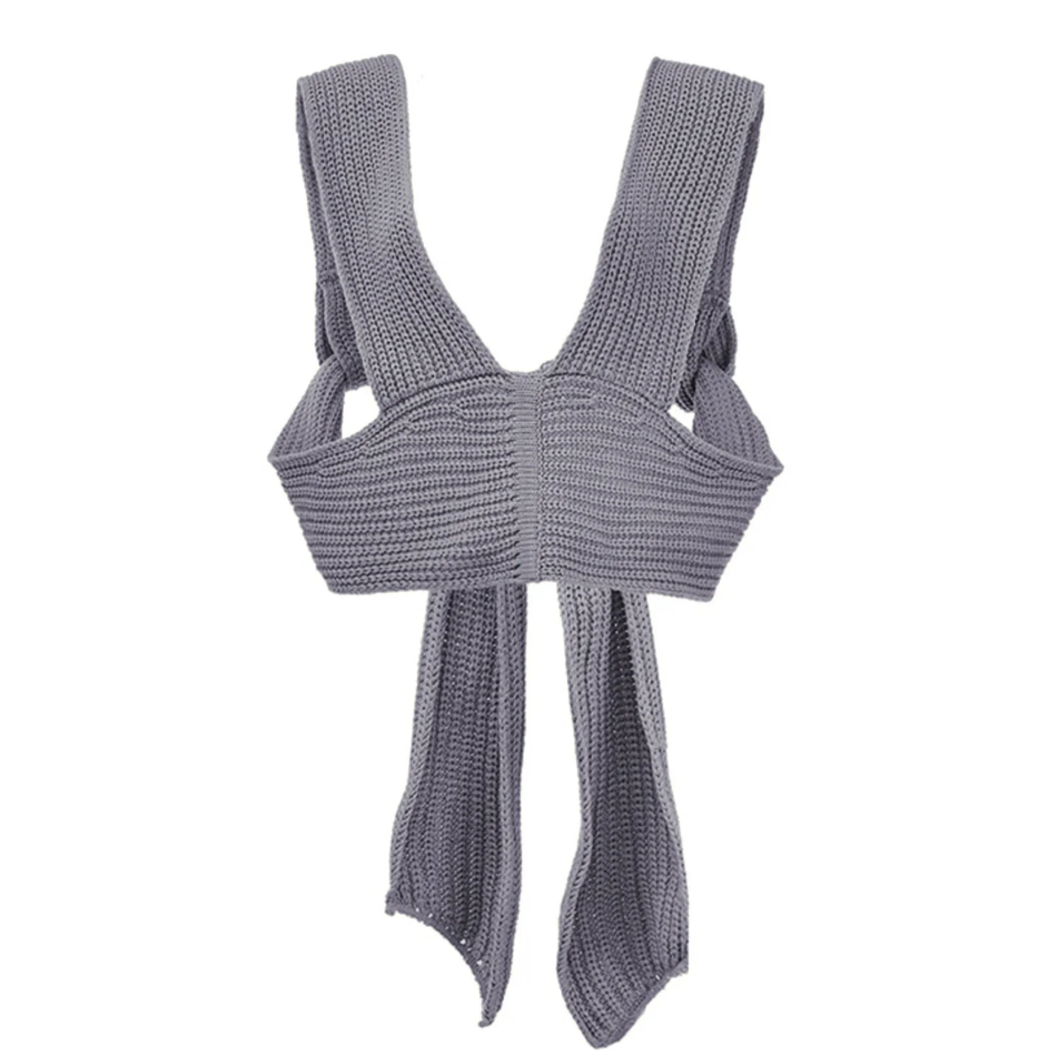 Damen gestricktes Crop-Top mit raffinierten Rückendetails R&B - Image 7