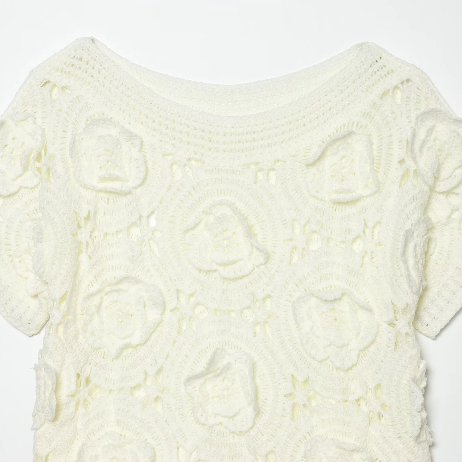 Damen Strickoberteil mit floralem Strukturmuster R&B - Image 3