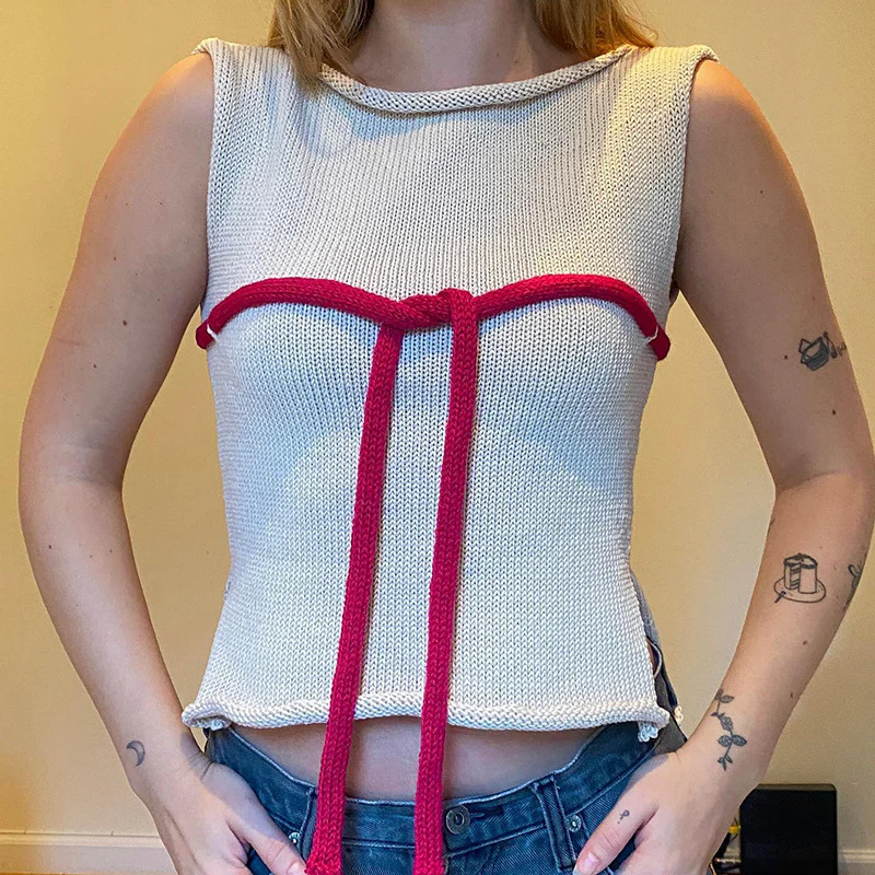 Damen Strickoberteil mit raffinierten Knoten- und Schleifendetails R&B - Image 7