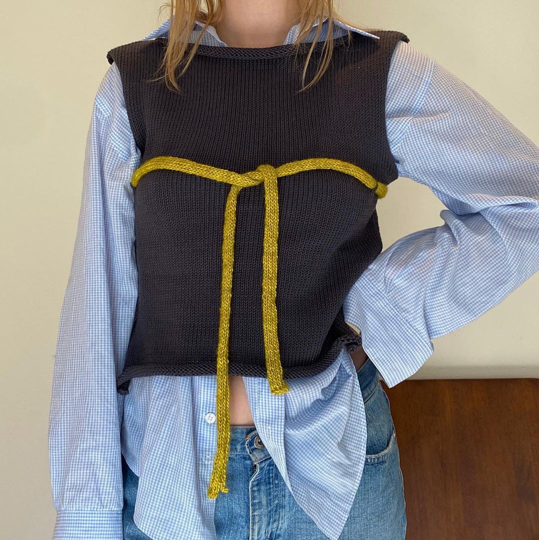 Damen Strickoberteil mit raffinierten Knoten- und Schleifendetails R&B - Image 8