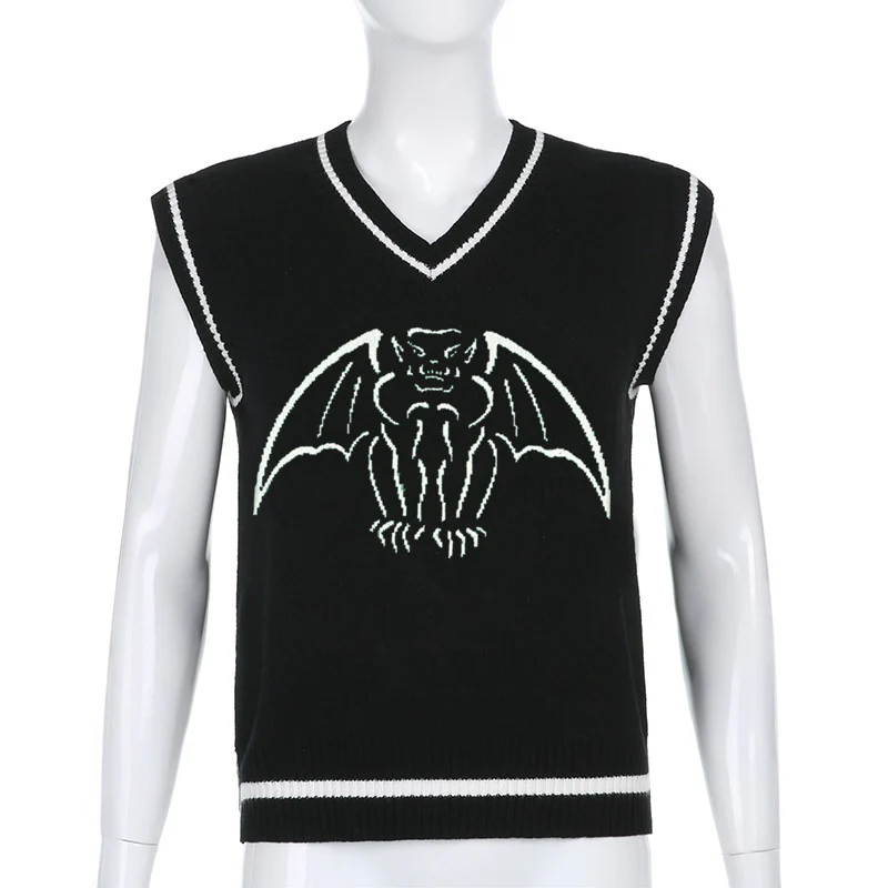 Damen Strickweste mit beeindruckendem Gothic-Motiv R&B - Image 10