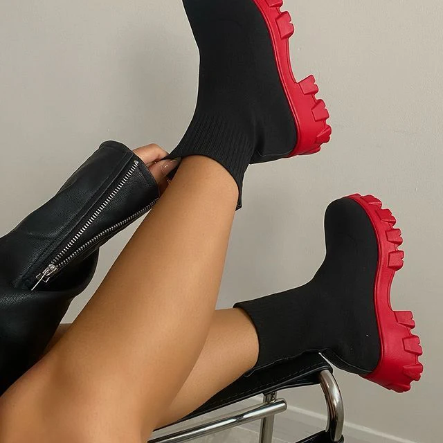 Damen Strumpfstiefel mit dämpfender Sohle und elastischem Knöchelbereich R&B - Image 4