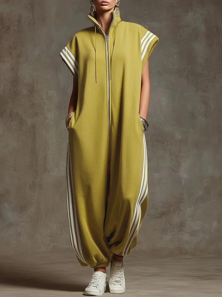 Damen Stylish Jumpsuit mit modernen Kontrasten R&B - Image 7