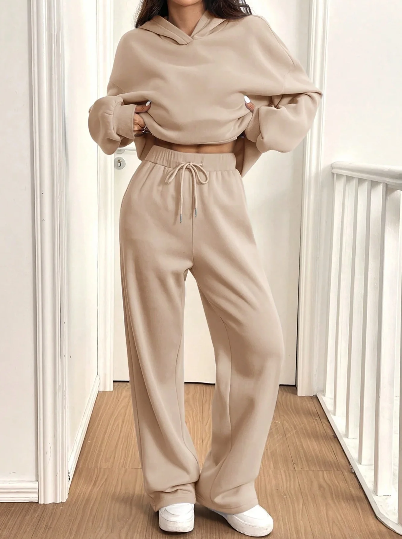 Damen Sweat-Set mit lässigem Schnitt und hohem Kragen R&B - Image 15