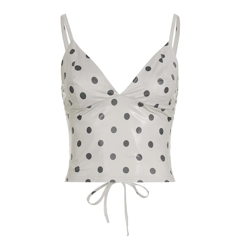 Damen Tanktop mit verspieltem Punktemuster und raffinierten Trägerdetails R&B - Image 6