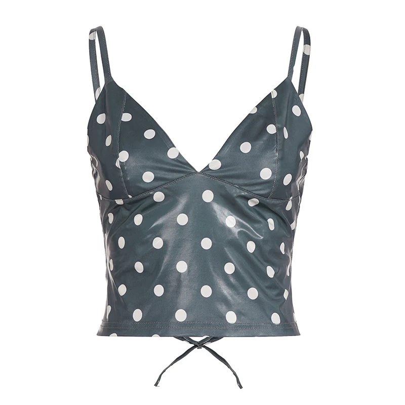 Damen Tanktop mit verspieltem Punktemuster und raffinierten Trägerdetails R&B - Image 8