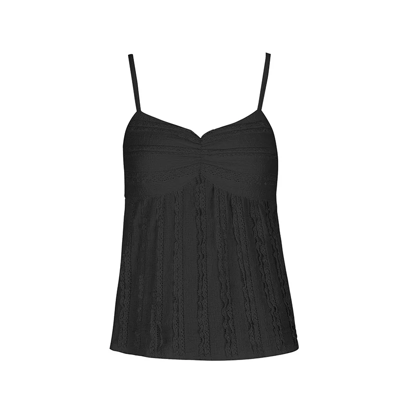 Damen Top mit feinen Spitzenakzenten und modischer Schnittführung R&B - Image 8