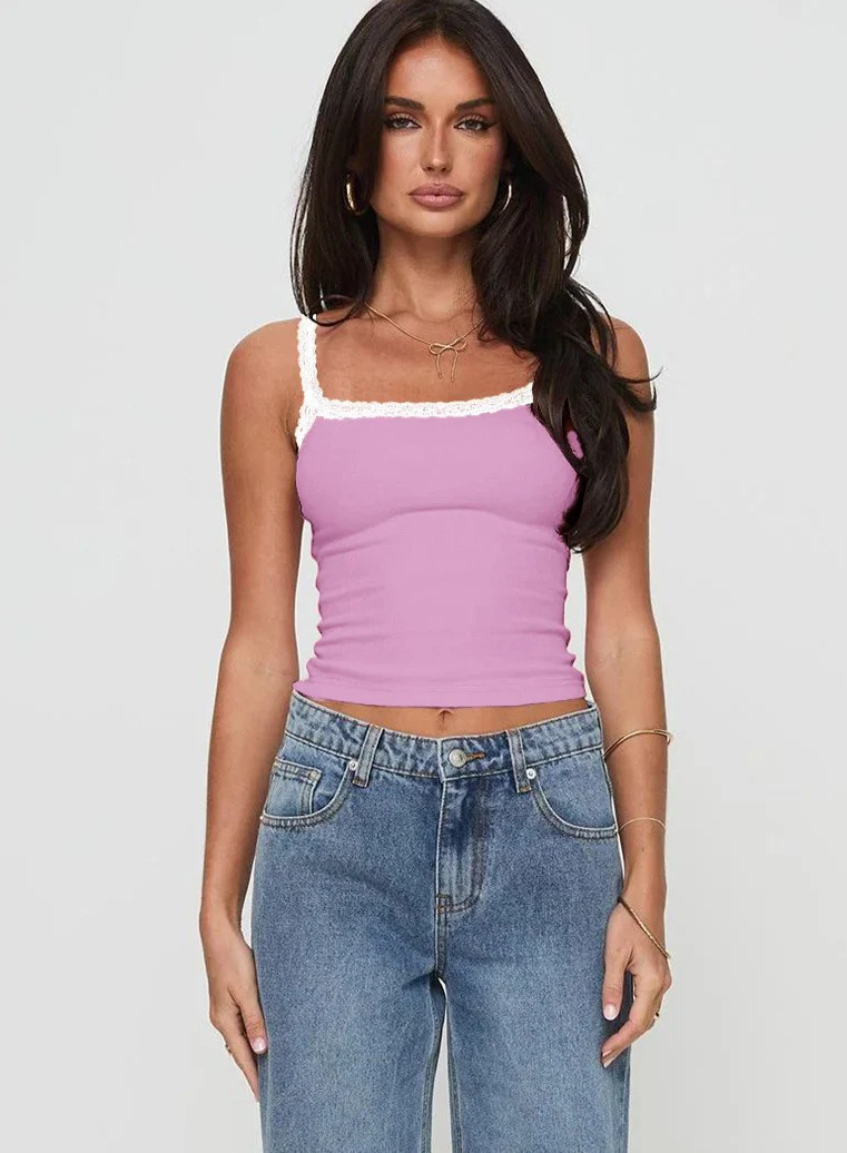 Damen Top mit Spitzenakzenten R&B - Image 10