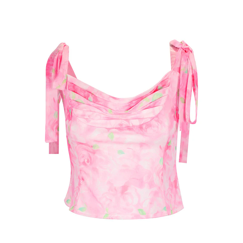 Damen Top mit verspielten Knoten und Drapierung R&B - Image 6