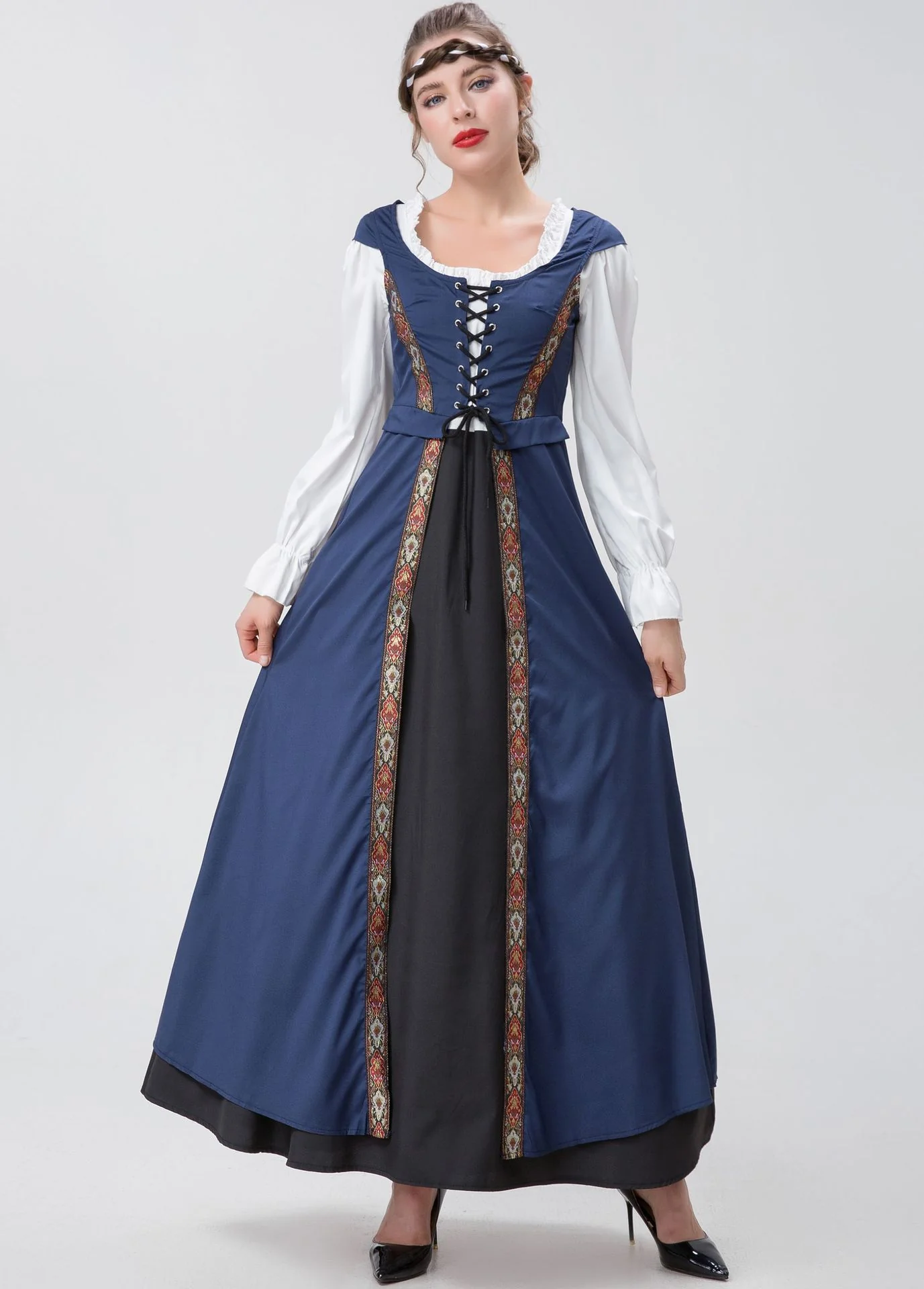 Damen Trachtenkleid mit kunstvollen Verzierungen und romantischem Schnitt R&B - Image 6