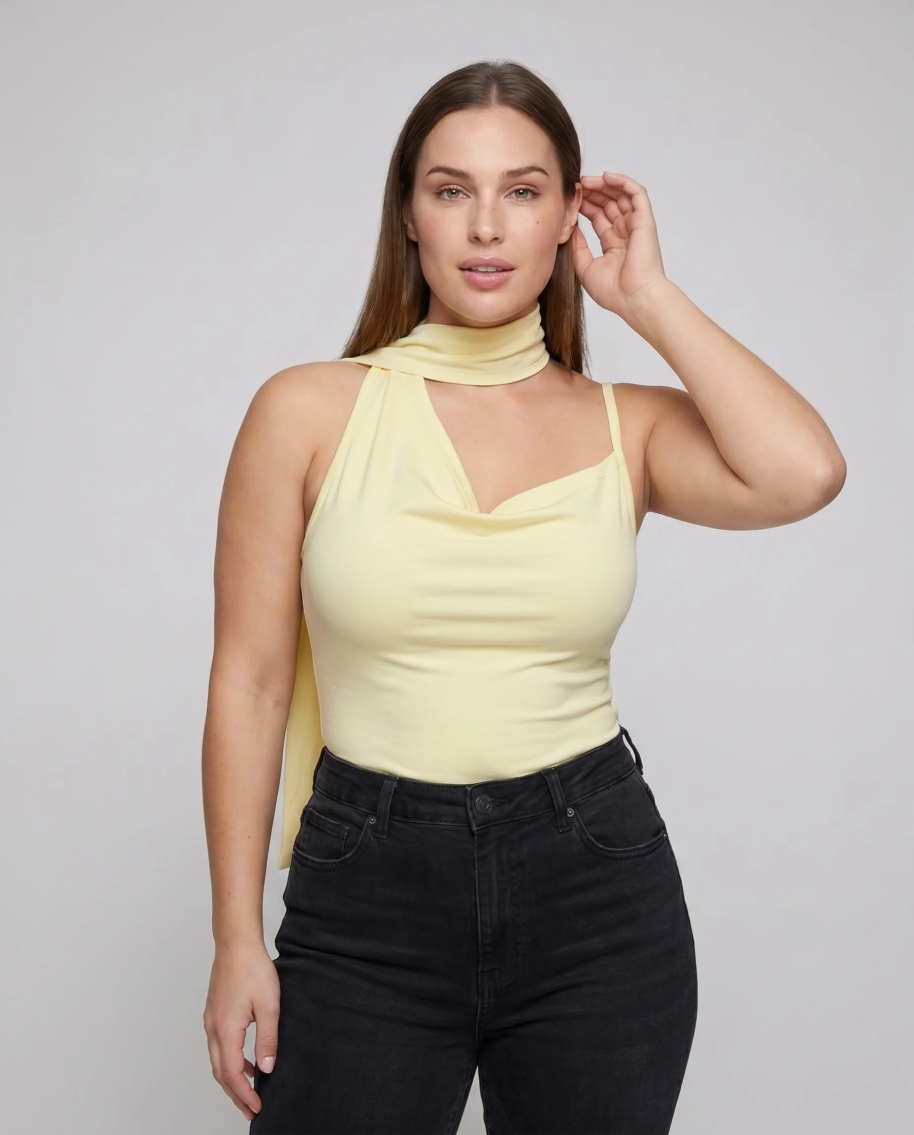Damen Trägertop mit verspieltem Rüschendesign und attraktivem Ausschnitt R&B - Image 2