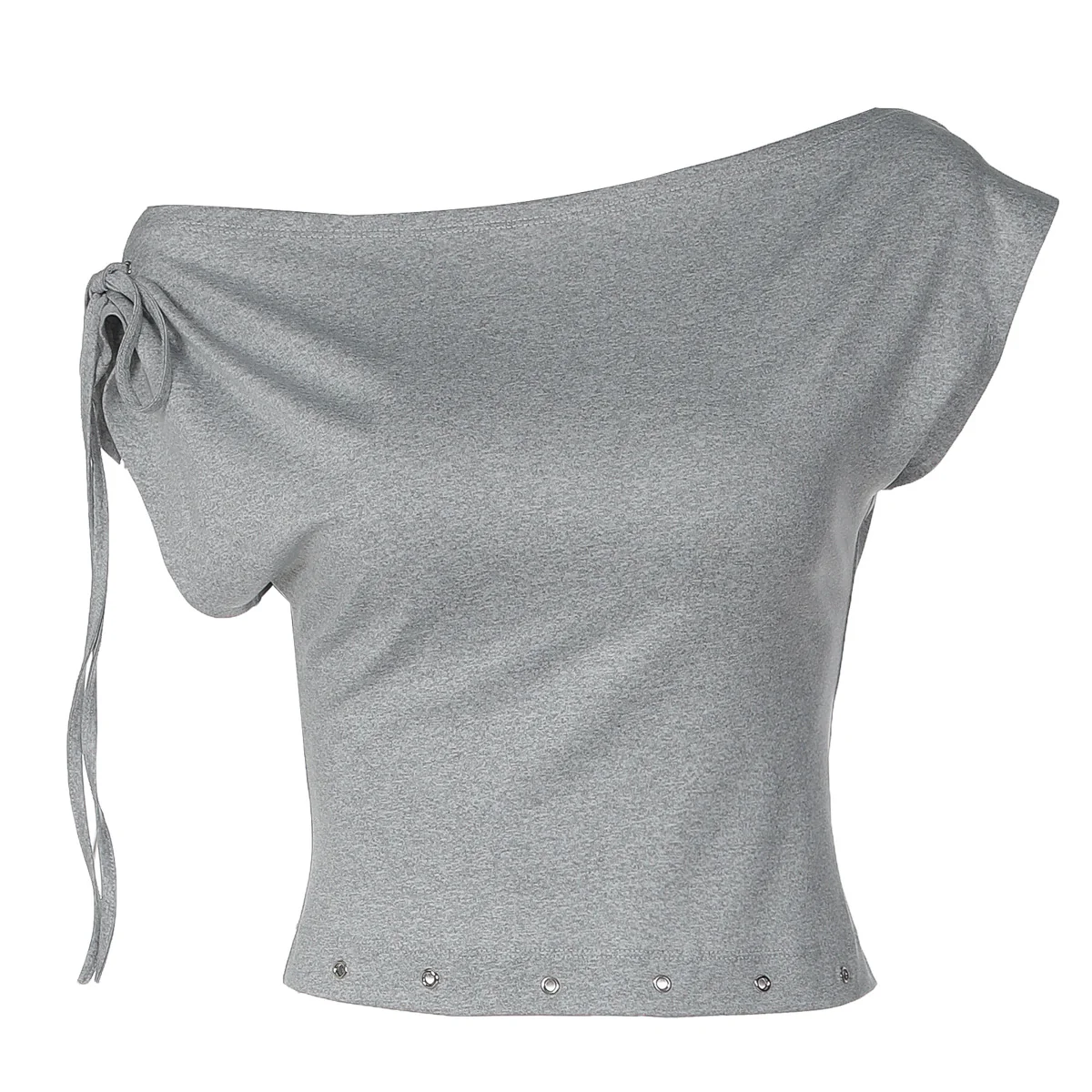 Damen trendiges Crop-Top mit schulterfreier Gestaltung R&B - Image 5