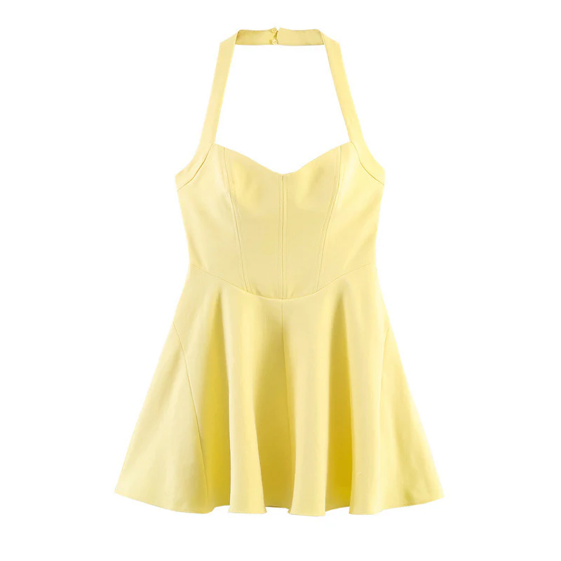 Damen Trägerkleid mit figurbetontem Oberteil und schwingendem Rock R&B - Image 6