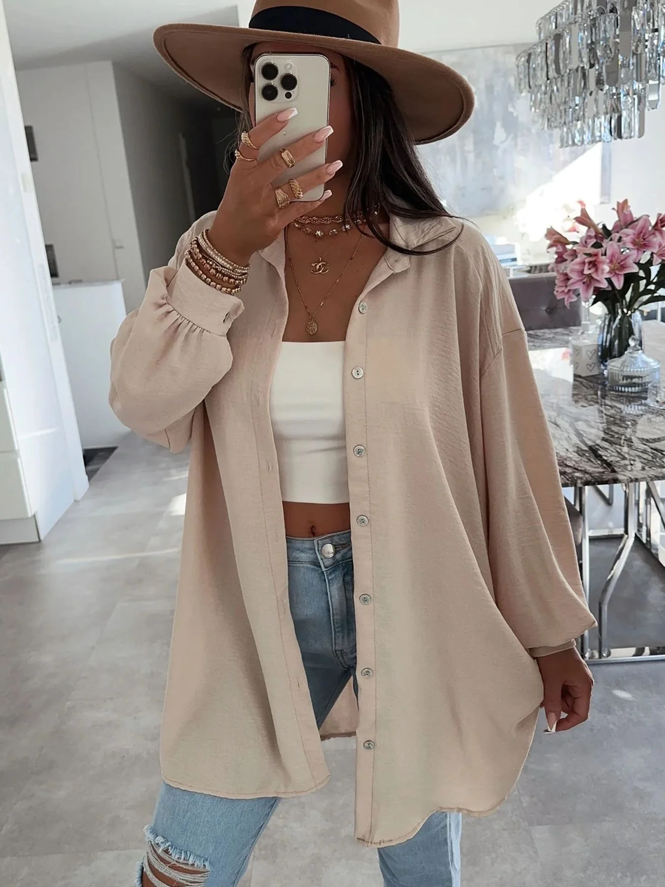 Damen Übergröße Hemdbluse R&B - Image 9