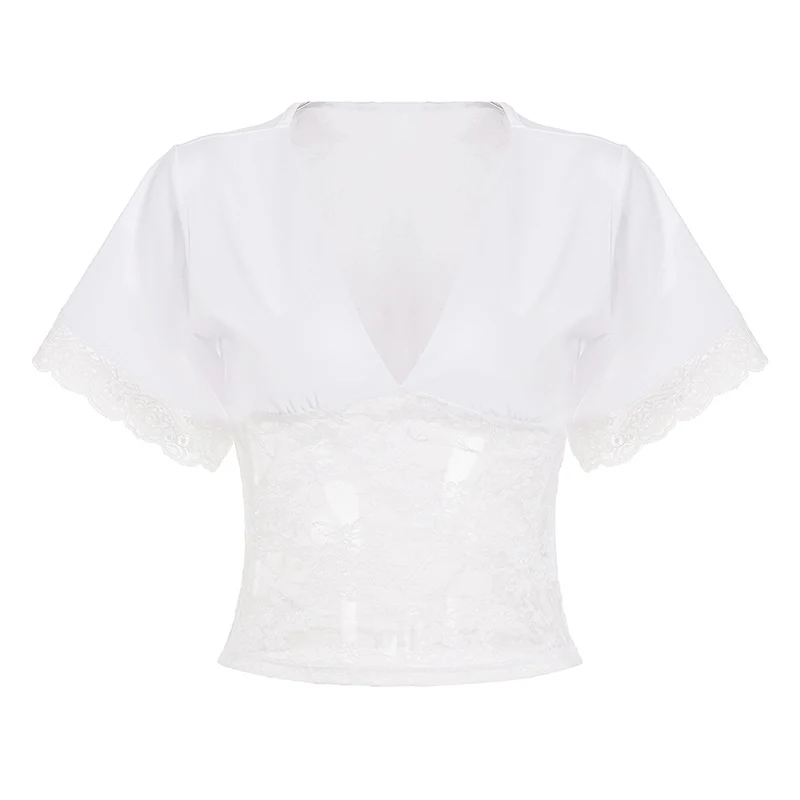 Damen V-Ausschnitt Oversized-Shirt R&B - Image 10
