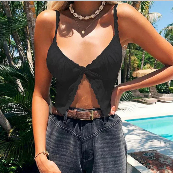 Damen Verführerisches Spitzen-Bustier mit zarten Rüschen R&B - Image 2